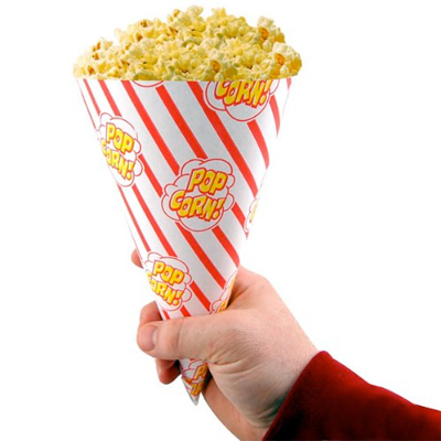 Popcornzakjes cylinder vorm 1oz
